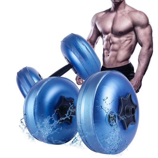 Water Filled Dumbbells Set - Portable.