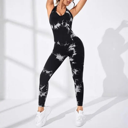 Sexy Backless Slim Activewear Jumpsuit