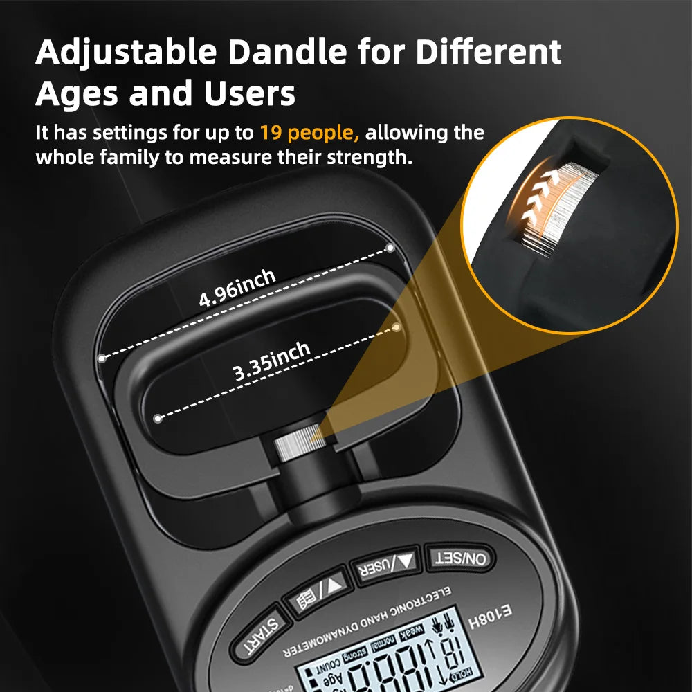 Digital Dynamometer Grips 265 Lbs
