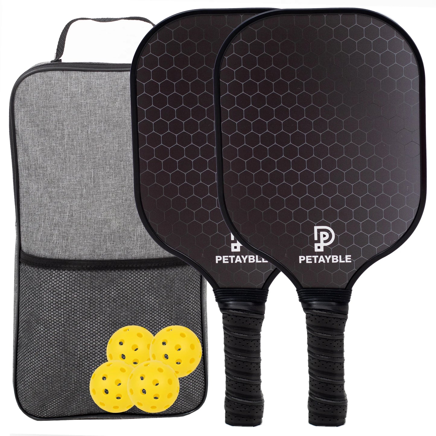 Pickleball Paddles, Fiberglass Surface Pickleball Set,
