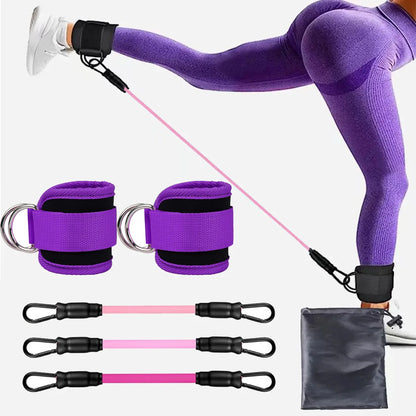 TPE Resistance Bands with Ankle Straps
