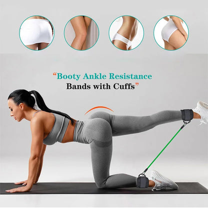 TPE Resistance Bands with Ankle Straps