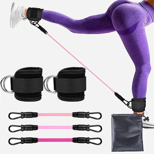 TPE Resistance Bands with Ankle Straps