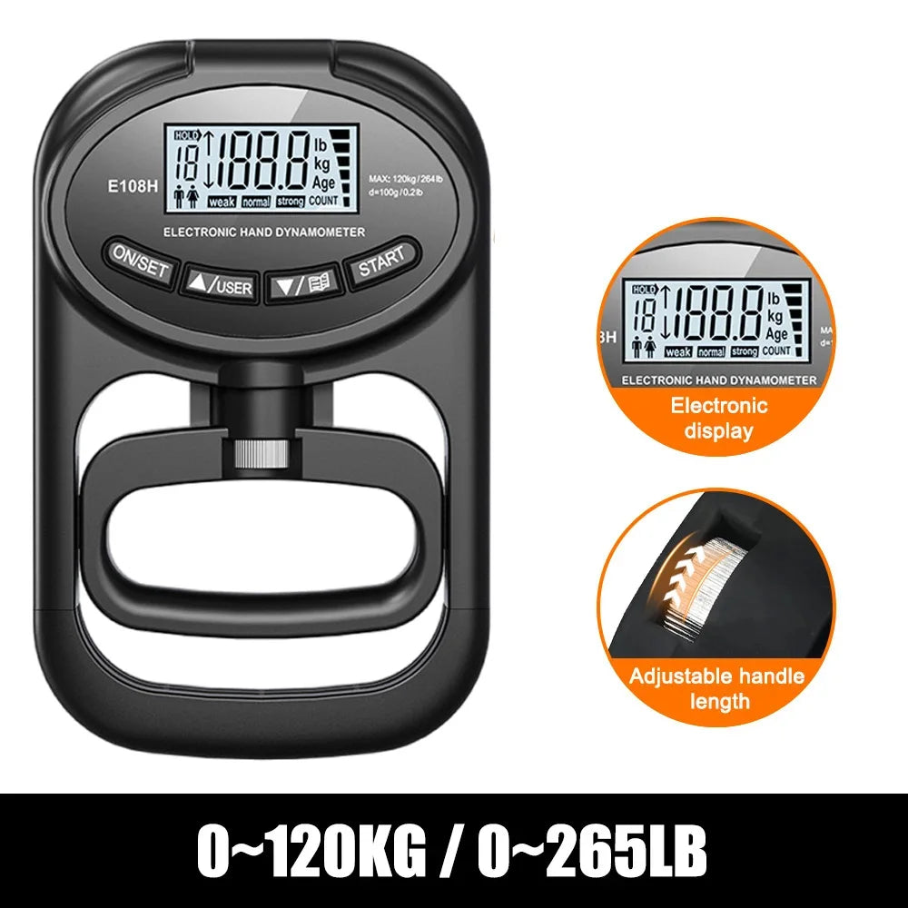 Digital Dynamometer Grips 265 Lbs